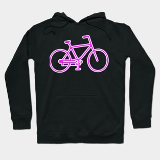 Purple Neon Bike Icon Hoodie